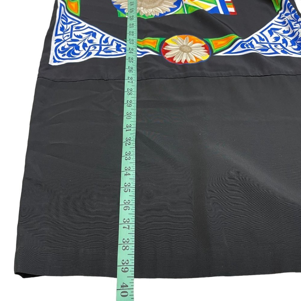KC Spencer Multicolor Long Sleeve Dress Geometric and Sunflower Patterns Size M - Picture 12 of 14
